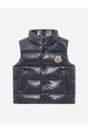 Moncler Enfant Baby Boys Down Padded Bernard Gilet in Navy