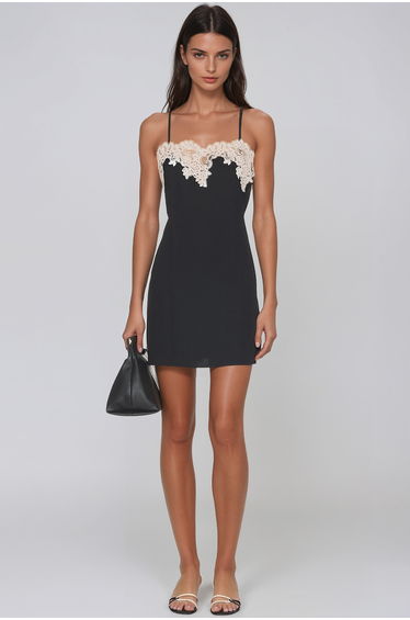 Jazmine Spaghetti Lace Mini Dress