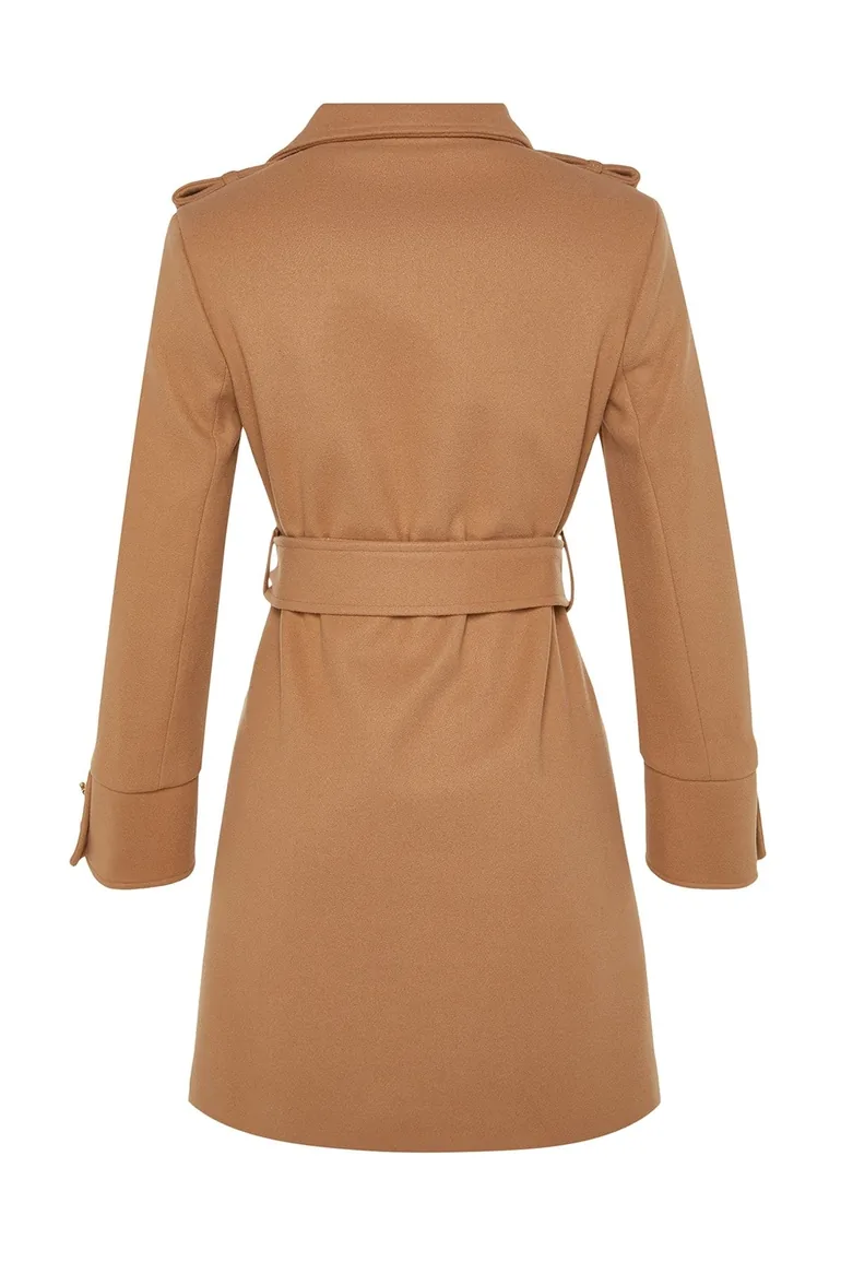 Coat - Brown - Double-breasted - 7