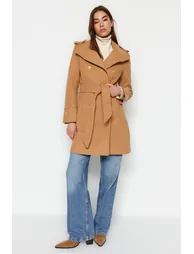 Coat - Brown - Double-breasted - 2