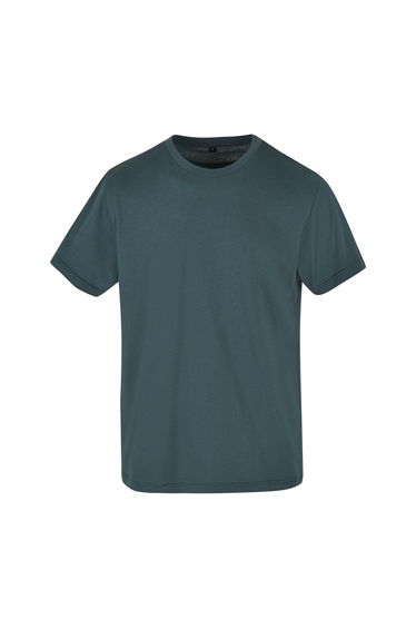 Mens Basic Round Neck T-Shirt - Bottle Green