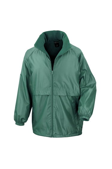 Result Core Mens Microfleece Lined Waterproof Jacket - Bottle Green