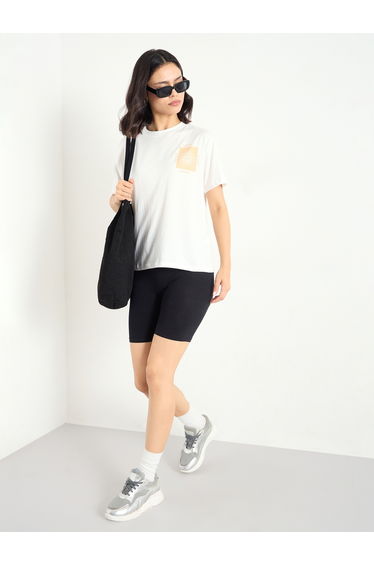 Women White Graphic Print T-Shirt