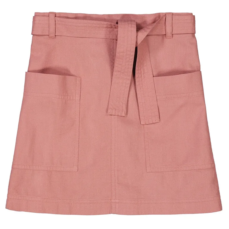 Cotton Straight Skirt - 1