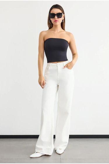 Strapless Crop Top