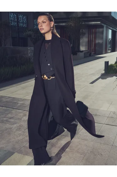 Pleated Straight Leg Pocket Detail High Rise Cargo Pants