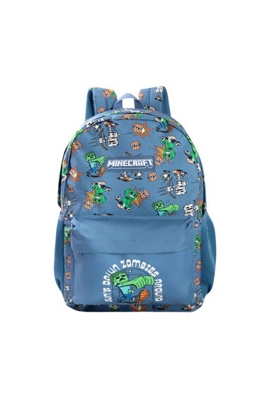 Minecraft Childrens/Kids Zombie Backpack - Blue