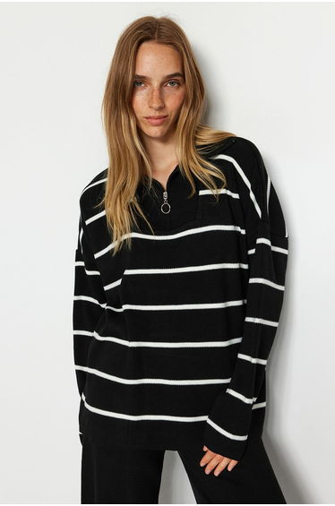 Two-Piece Set - Black - Oversize