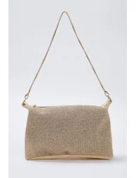 Gold Chain Detailed Women's Mini Shoulder Bag - 4