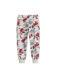 Spider-Man Boys All-Over Print Long Pyjama Set - Grey/Red - 3