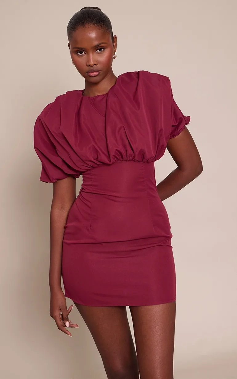 grey long bodycon dress Grey Vertical Stripes Polo Neck Bodycon Dress main image 0