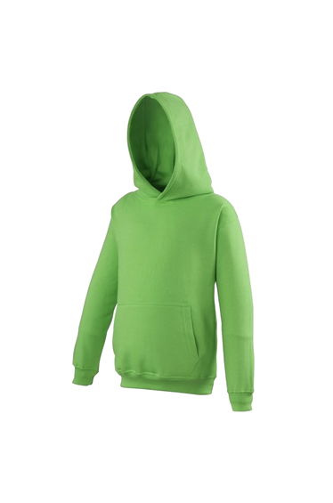 Awdis Kids Unisex Hooded Sweatshirt / Hoodie / Schoolwear - Lime Green