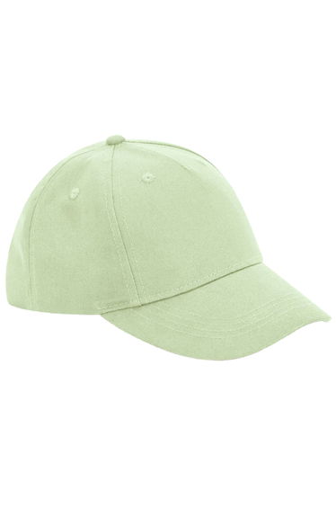 Beechfield 5 Panel Organic Cotton Baseball Cap - Pistachio