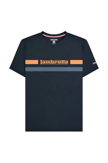 Lambretta Mens Chest Stripe T-Shirt - Navy