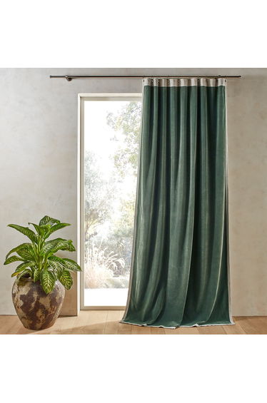 Venita Cotton Velvet and Linen Curtain