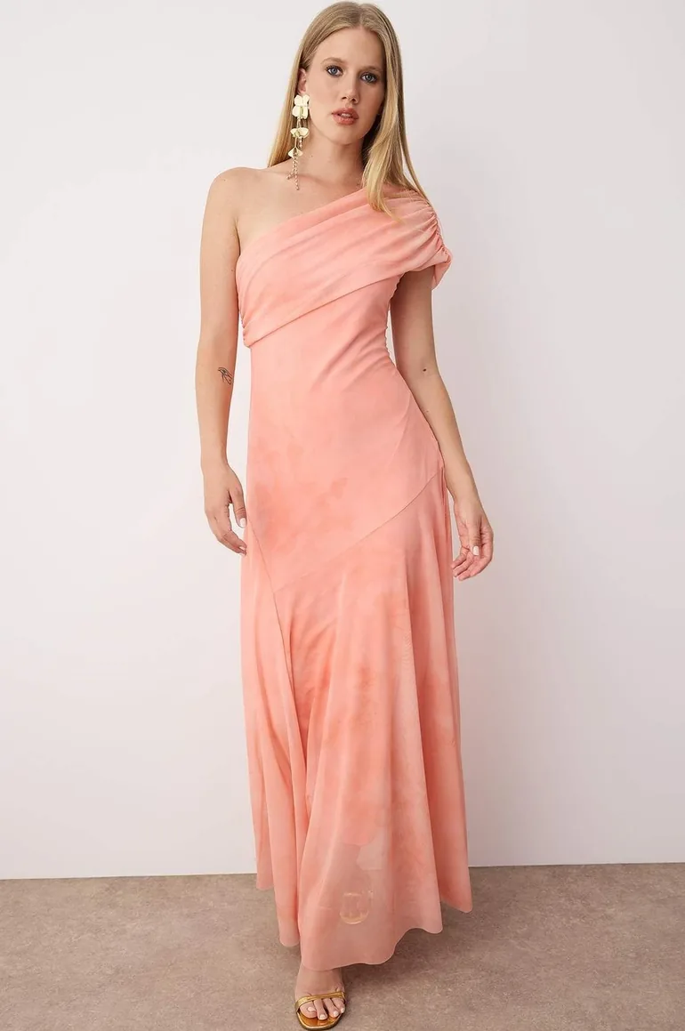 nicole kidman golden globes 2025 dress Shiny Orange High School Graduation Cap and Gown 57XL (6'0