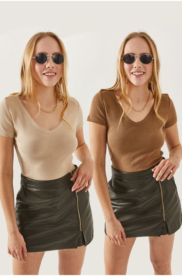Blouse - Multi-color - Slim fit