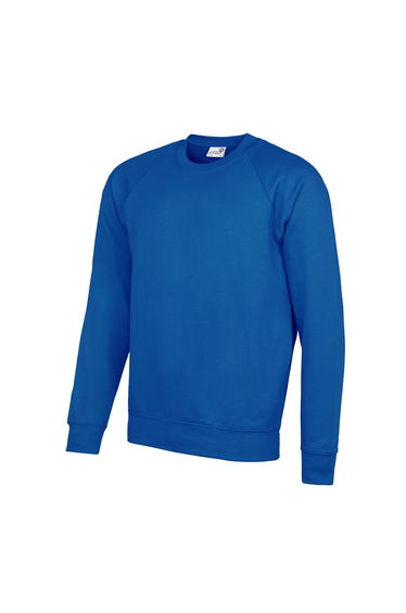 AWDis Academy Mens Crew Neck Raglan Sweatshirt - Royal Blue