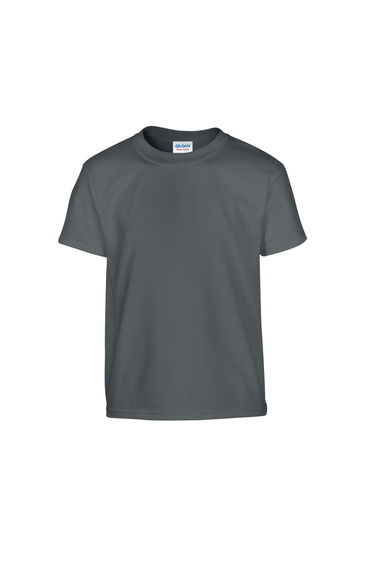 Gildan Childrens/Kids Plain Cotton Heavy T-Shirt - Charcoal