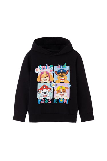 Paw Patrol Girls Smile And Pass It On Hoodie - Black