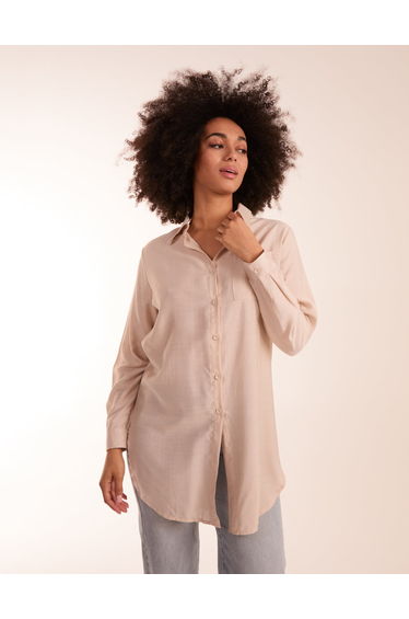 Linen Button Front Shirt product thumbnail 2