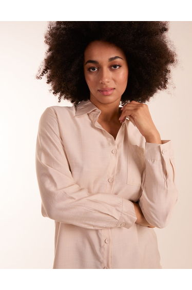 Linen Button Front Shirt product thumbnail 3