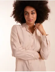 Linen Button Front Shirt - 2