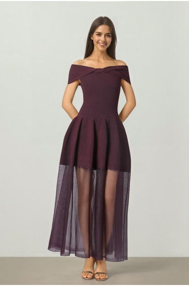 Off Shoulder Peplum Dress