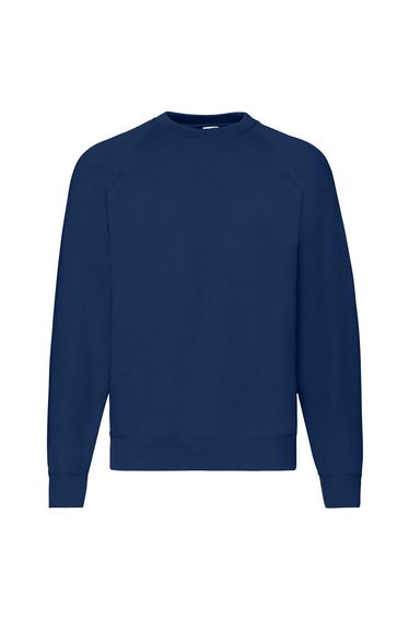 Fruit Of The Loom Mens Classic 80/20 Raglan Sweatshirt - Navy