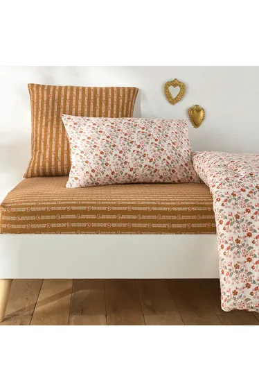 شرشف سرير بحواف مطاطية أطفال قطن مغسول