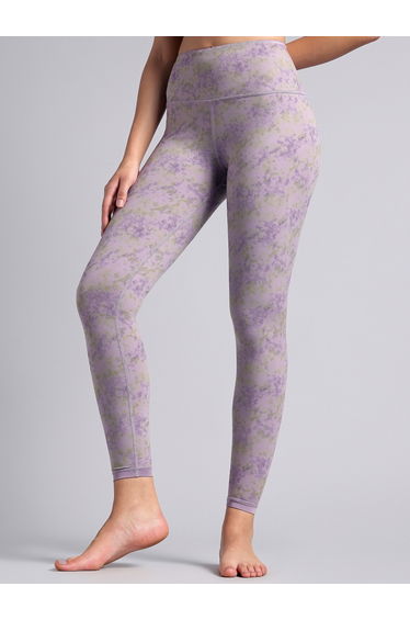 Women Purple Yoga Reversible Leggings