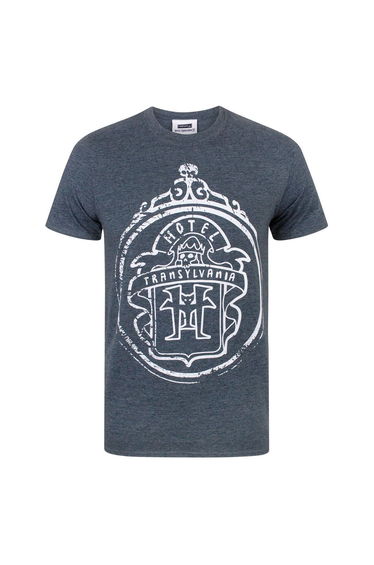 Hotel Transylvania Mens Logo T-Shirt - Charcoal
