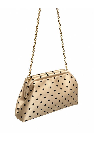 Polka Dot Women's Chain Strap Clutch and Shoulder Bag