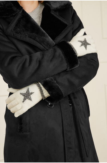 Yumi White Star Gloves