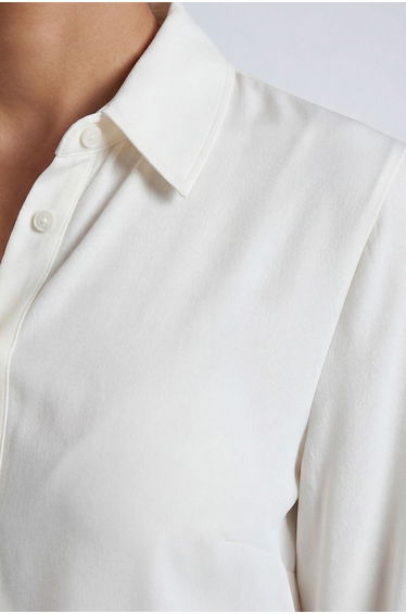 Basic Chiffon Button Down Collared Shirt product thumbnail 3