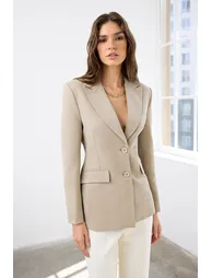 Mink Blazer Jacket - 1