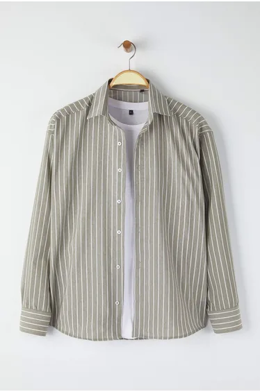 Khaki Regular Men's Shirt