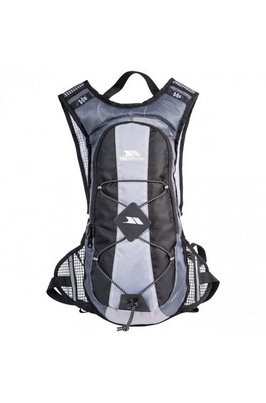 Trespass Mirror Hydration Backpack/Rucksack (15 Litres) With Water Resevoir (2 Litres) - Silver