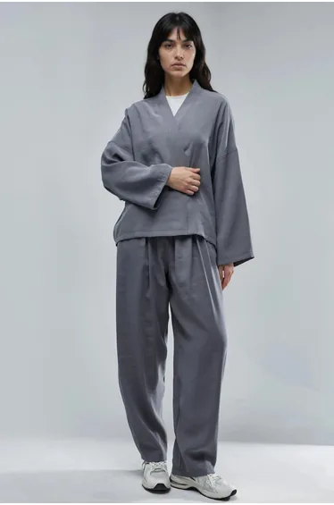 BUSEM Long Sleeve Loose Fit Kimono