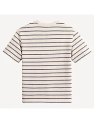 Striped Crew Neck T-Shirt - 3