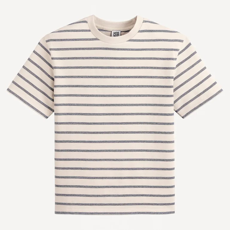 Striped Crew Neck T-Shirt - 1