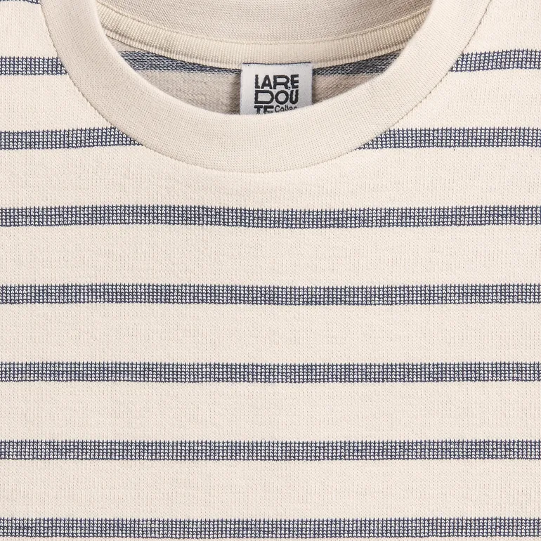 Striped Crew Neck T-Shirt - 2