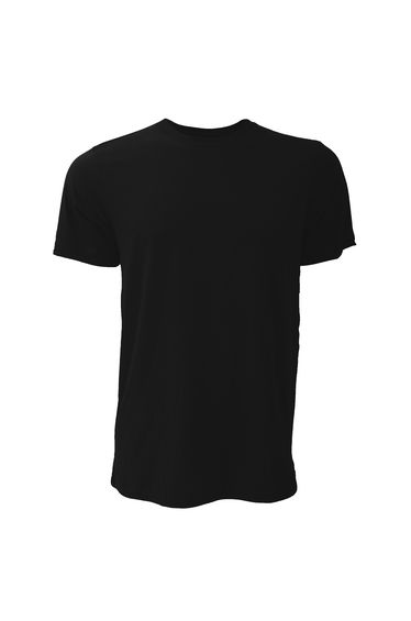 Canvas Unisex Jersey Crew Neck T-Shirt / Mens Short Sleeve T-Shirt - Black