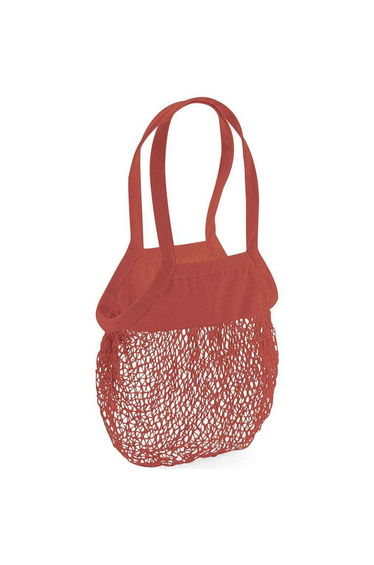 Westford Mill Mesh Tote Bag - Orange Rust