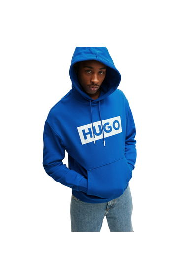Boss Mens Box Long-Sleeved Hoodie - Blue