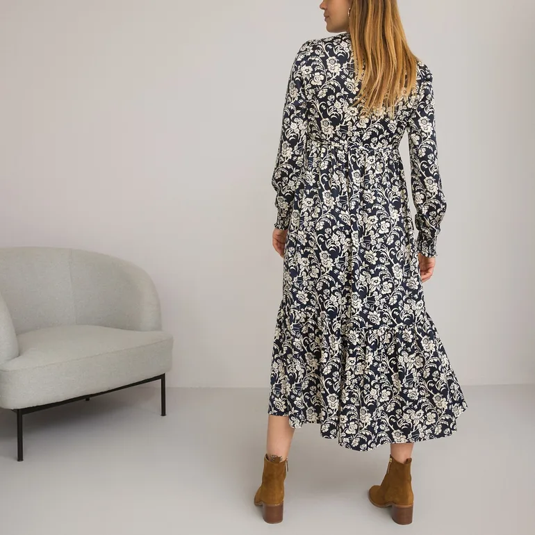 Floral Maternity Midaxi Dress - 1