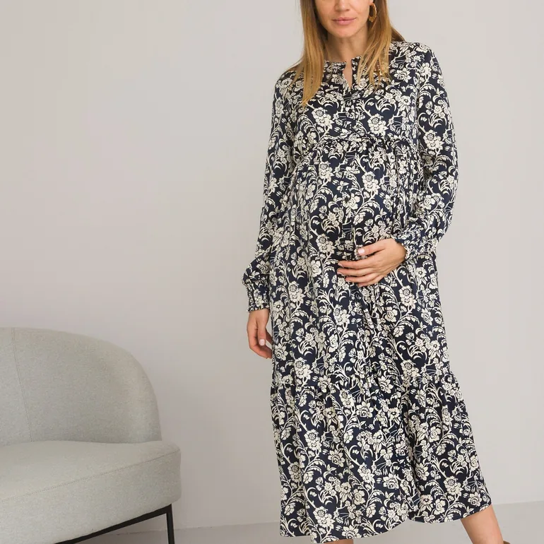 Floral Maternity Midaxi Dress - 2