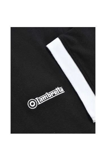 تيشيرت بولو قطن لامبريتا أسود