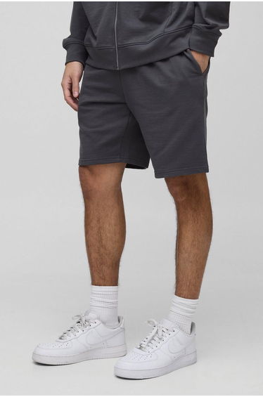 Relaxed Fit Mid Length Basic Lightweight Shorts