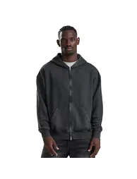 Awdis Mens Just Hoods Vintage Wash Hoodie - Black